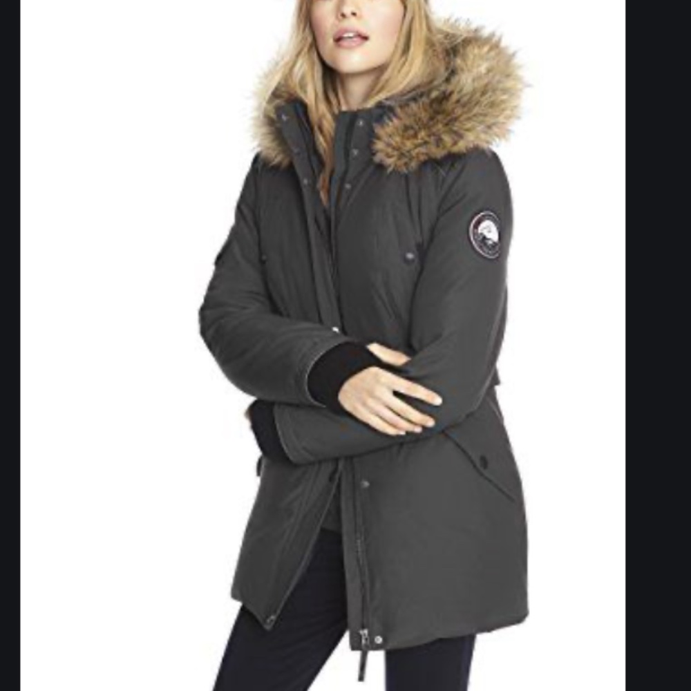 Alpinetek Black Cozy Women's Winter Coat Jacket